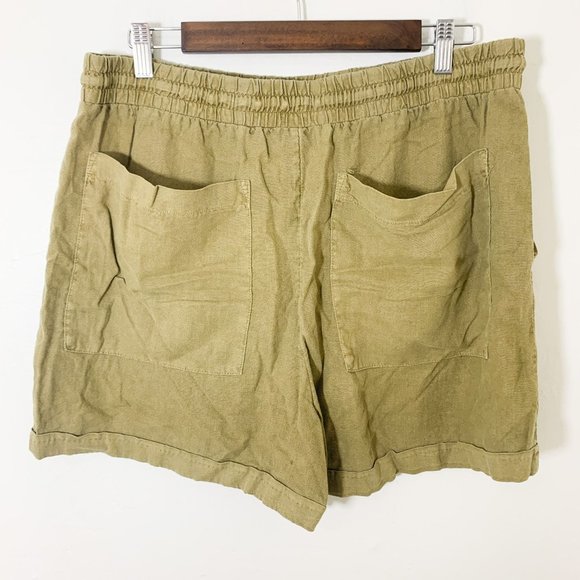 Universal Thread green linen drawstring shorts L - Picture 6 of 6